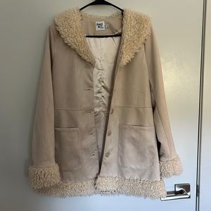 Princess Polly Fur Trim Coat